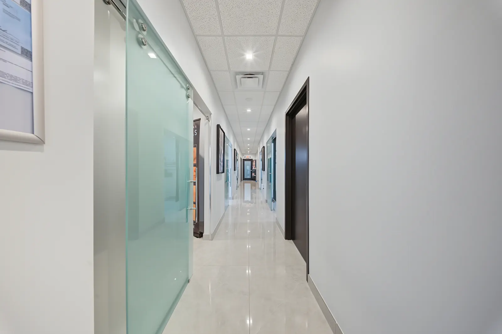 The hallway to the treatment rooms